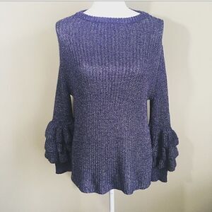 Stitches & Stripes Tiered Sleeve Sweater